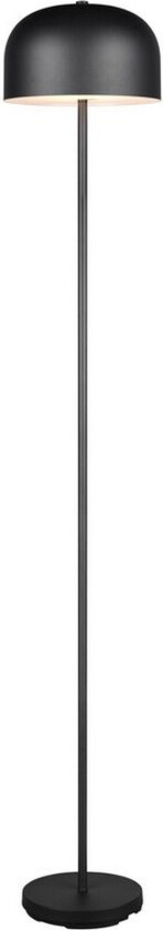 Gulvlampe TRIO Jeff Matt svart - Matt svart