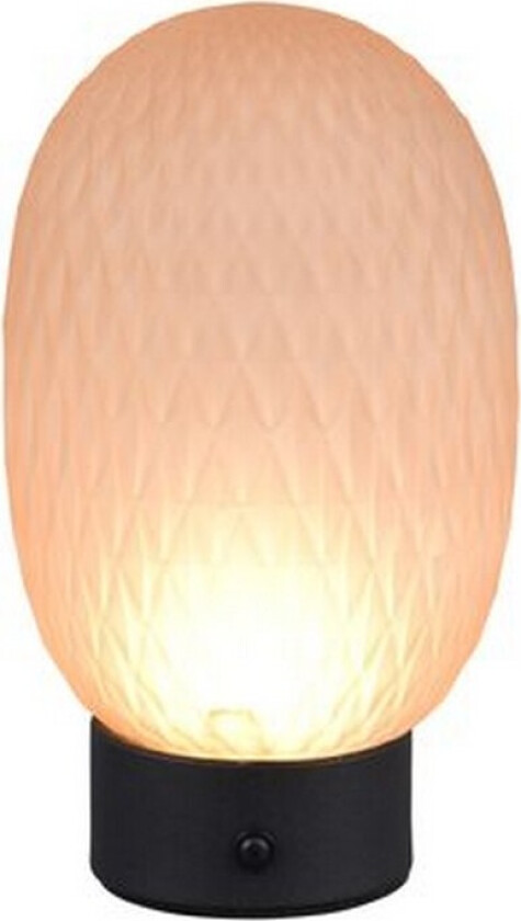 Oppladbar bordlampe TRIO Facette Matt svart/amber - Matt svart/amber
