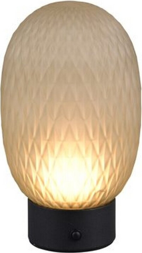 Oppladbar bordlampe TRIO Facette Matt svart/grønn - Matt svart/grønn