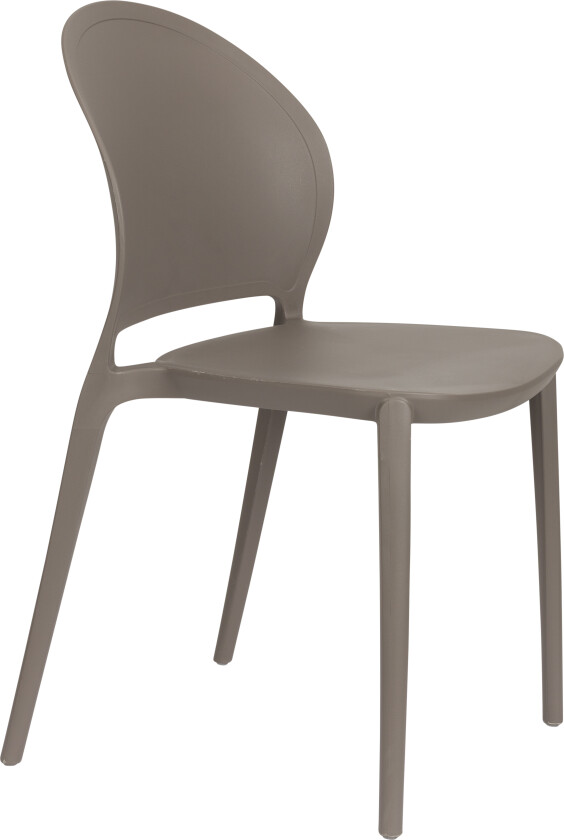 WHITE LABEL LIVING Sjoerd hagestol, stabelbar - grå polypropylen