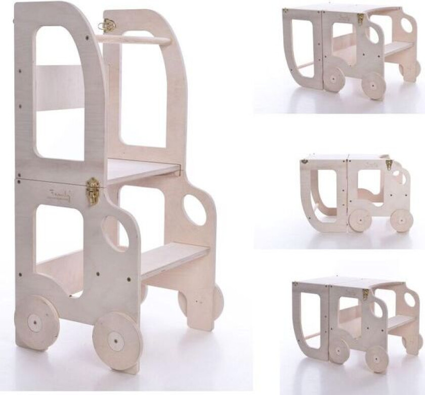 Læringstårn Bil 4 in 1