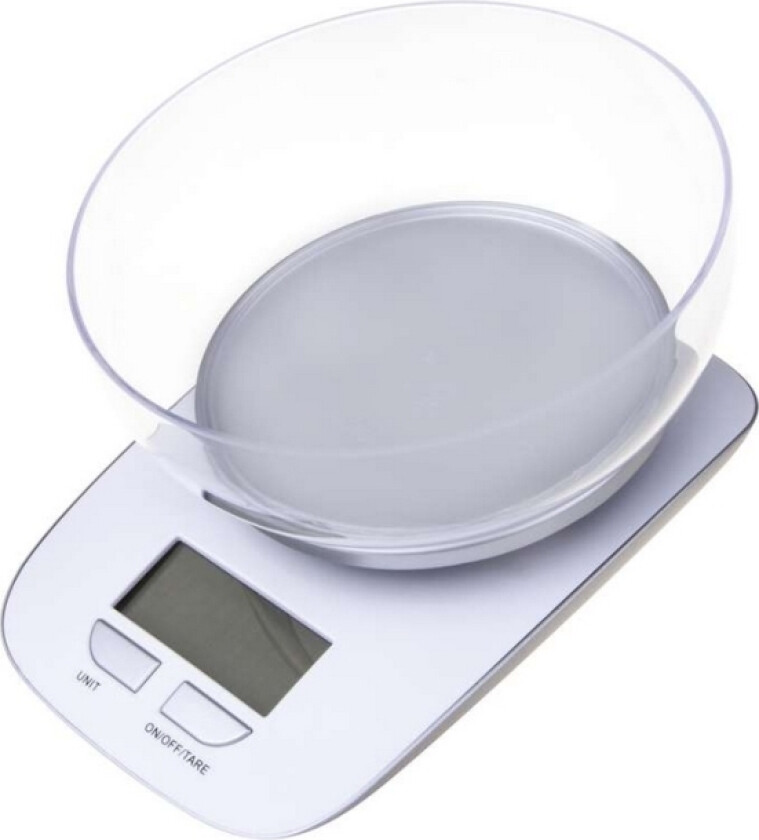 Emos 2617001600, Elektronisk Kjøkkenvekt, 5 Kg, 1 G, Hvit, Plastikk, G,Kg,Lb,Oz