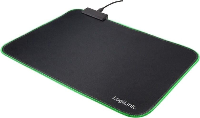Logilink Id0183, Sort, Monokromatisk, Polyester, Gummi, Usb-Strøm, Forskjellige, Musematte Til Gaming