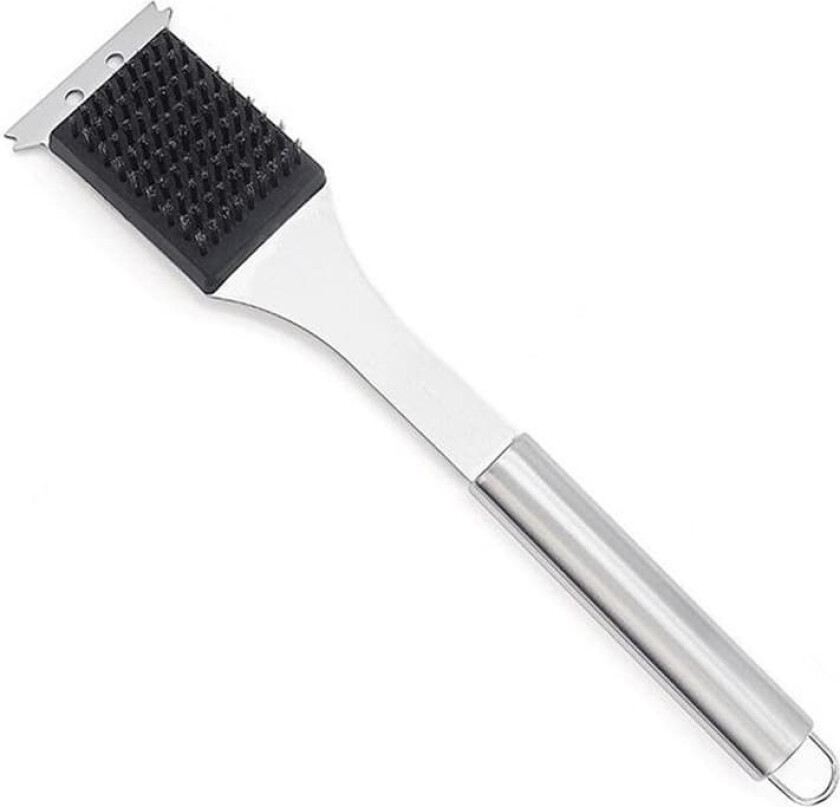 INF Ekstra kraftig grillbørste - børstehår i rustfritt stål