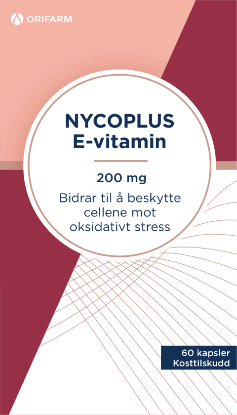 E-vitamin 200 mg kapsler, 60 stk.