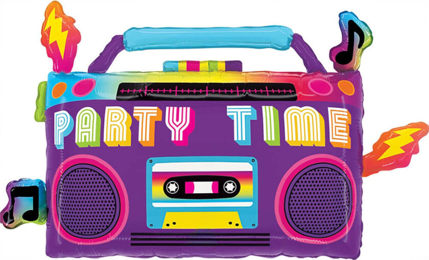 Folieballong Boombox Party Time