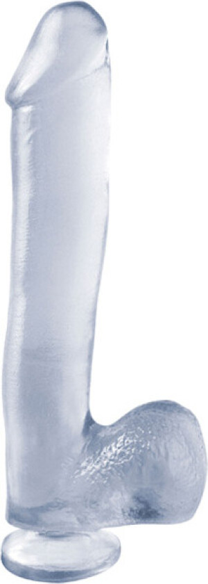 Dong With Suction Cup Transparent 25 cm