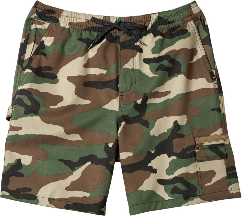 Taxer Cargo Amphibian 19 Badeshorts Khaki Green Quiksilver