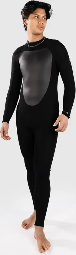 Epic 3/2 Back Zip Våtdrakt svart