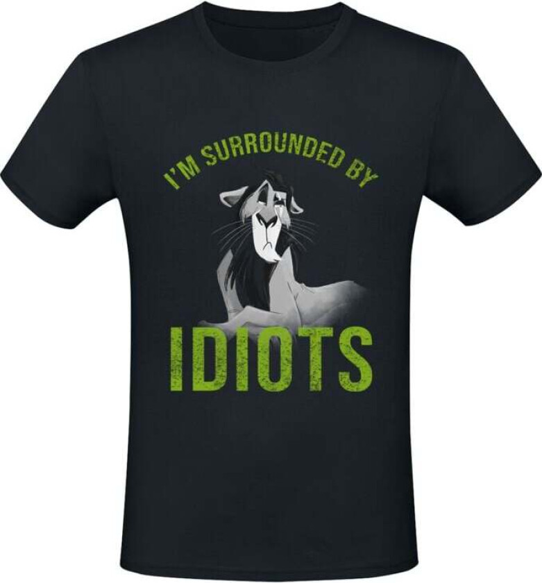 Disney T-skjorte - Surrounded by Idiots - S til XXL - Herrer - svart