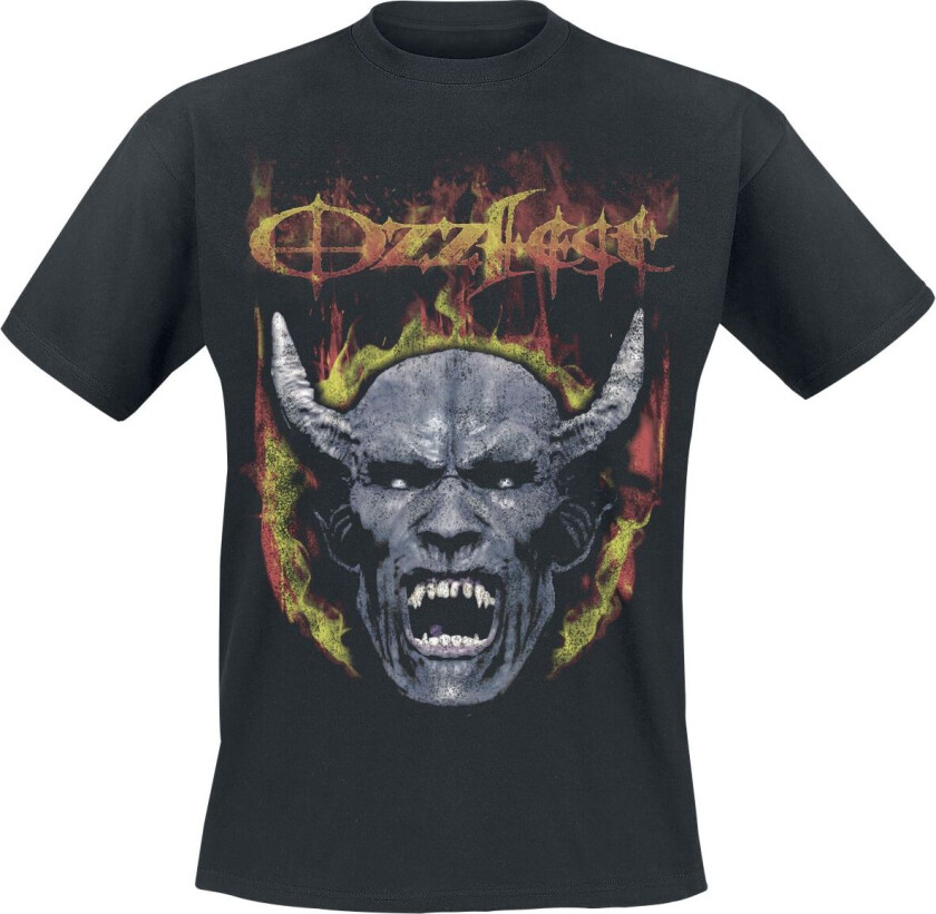 T-skjorte - Devil Face Seam Spray - S til 4XL - Herrer - svart