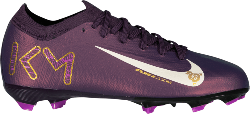 Zoom Mercurial Vapor 16 Pro Kylian Mbappé FG, fotballsko gress, junior GRAND PURPLE/PALE IV