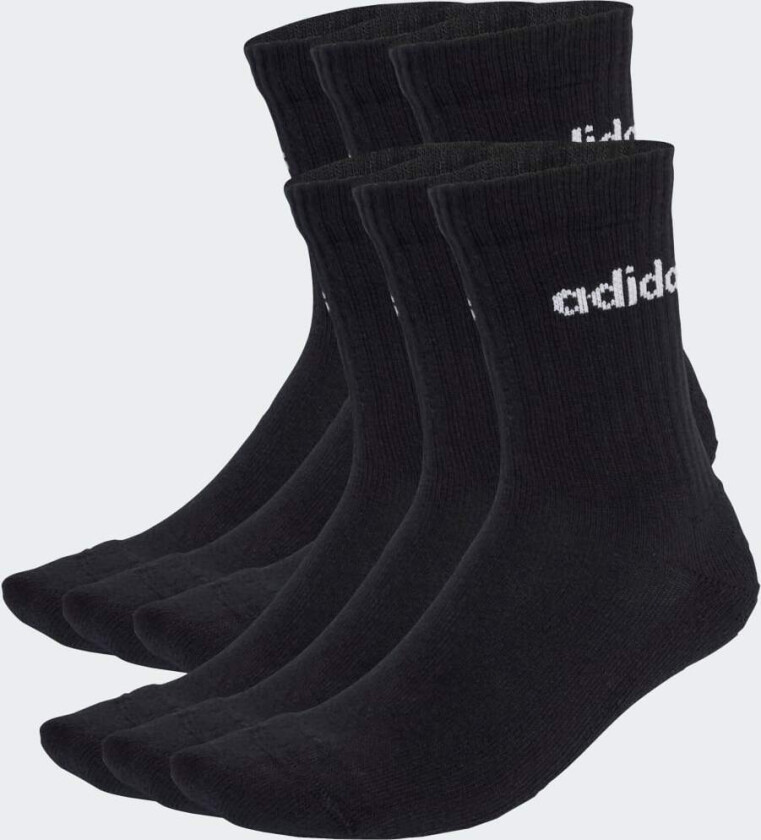 Linear Crew Socks Cushioned Sokker, 6 par