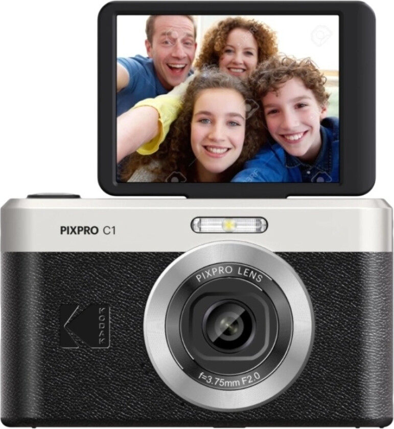 KODAK PIXPRO C1 digitalkamera, svart