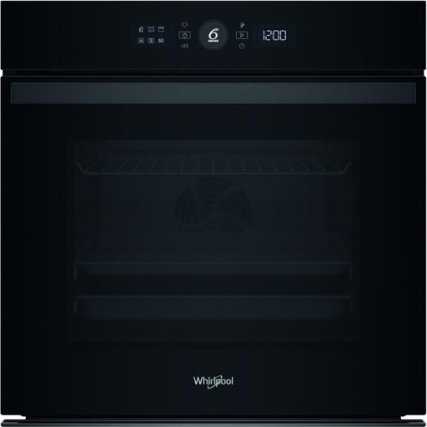 Whirlpool, 73L, Pyro, Sort - Innebygget Ovn