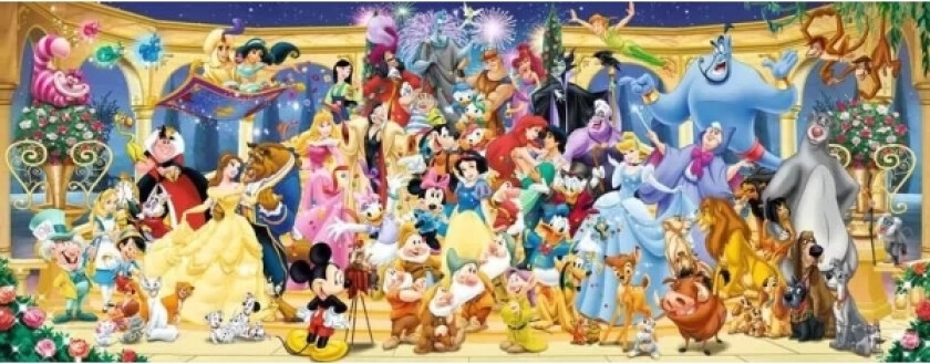 Puzzle Panorama - Disney Group Photo (1000 Pieces)