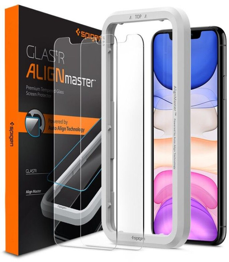 iPhone 11 / XR Skjermbeskyttelse 2-Pack - Gjennomsiktig