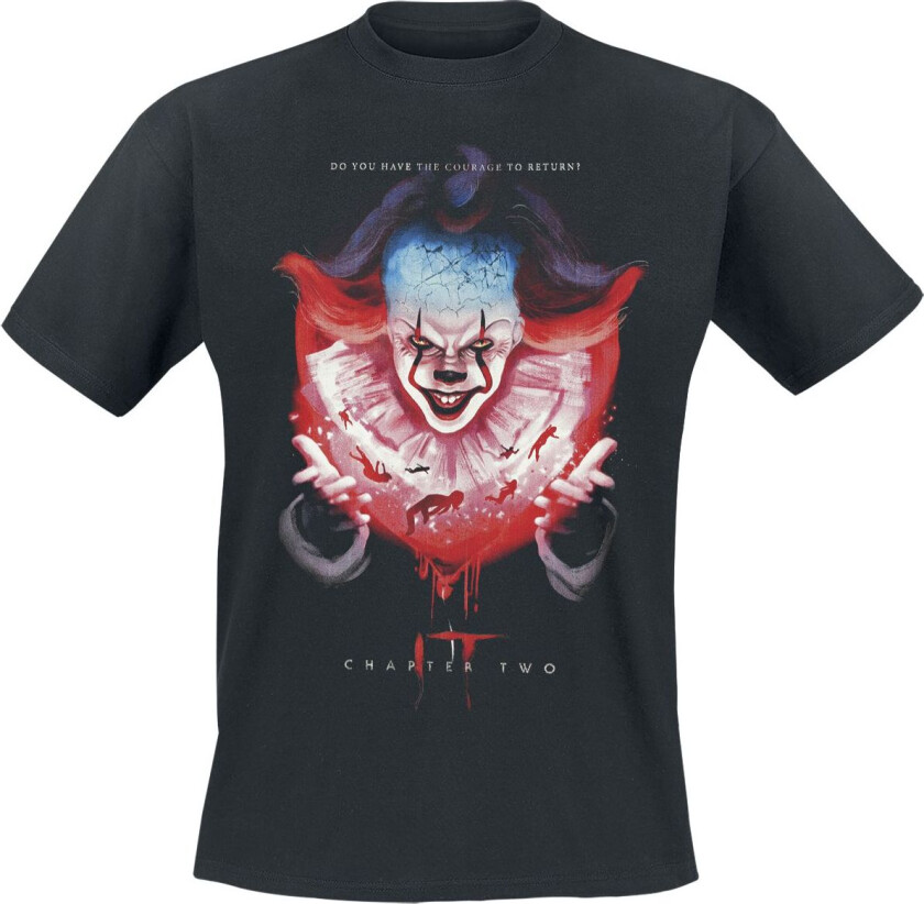 T-skjorte - Blood Balloon - Clown - S til XXL - Herrer - svart