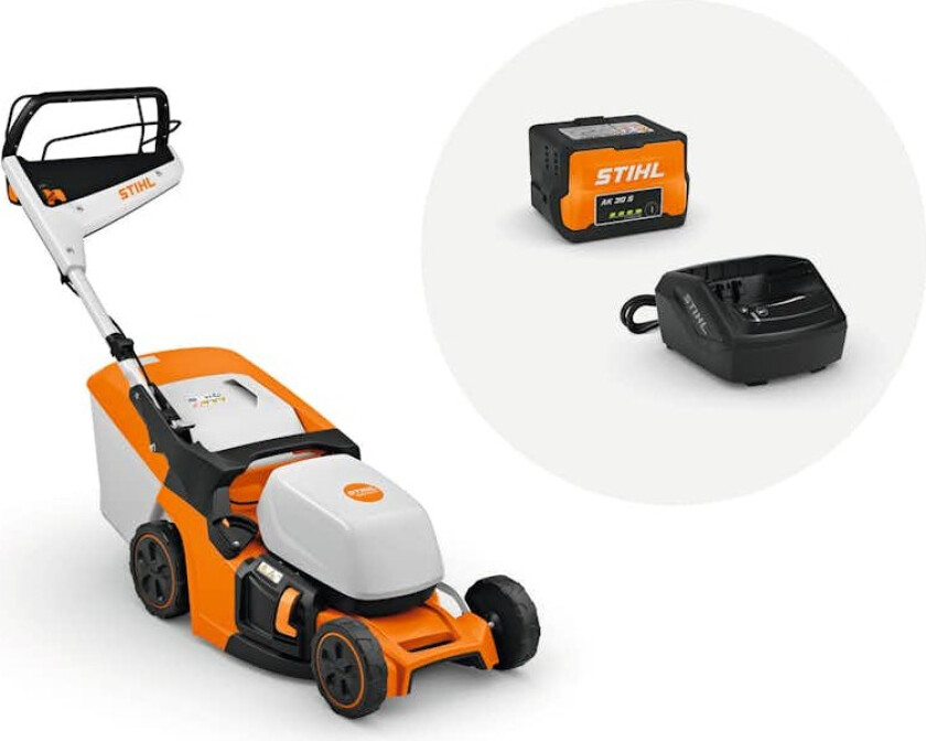 Gressklipper STIHL RMA 443.3 V Med Batteri og Lader