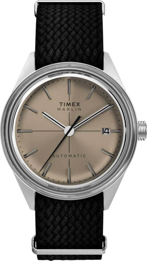 Marlin Jet Champagne Dial TW2Y06300 - Automatisk - Sølv - Herreklokker - Stoff - Akryl