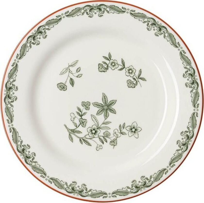 Ostindia tallerken 21 cm grønn