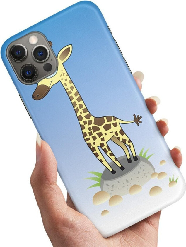 iPhone 13 Mini - Deksel/Mobildeksel Tegnet Giraff