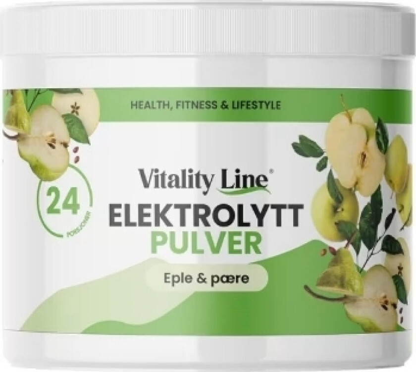 Vitality line elektrolyttpulver eple og pære 120 g