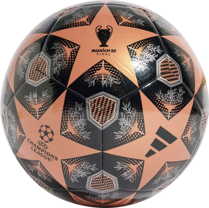 UEFA Champions League Football Size 5 - black/silver/orange