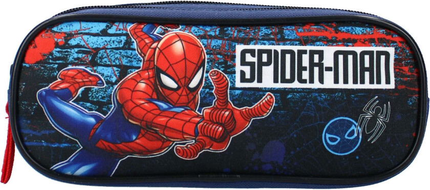 Marvel Spider-Man Dobbeltpennal Beyond Amazing, Blå - Pennal - Polyester