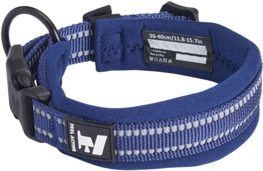 Vadderat Halsband Mörkblå (2 x 40-50cm)
