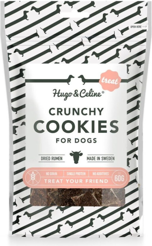 Hugo&Celine Crunchy Hundkakor Nötvom 80 g (60 g)
