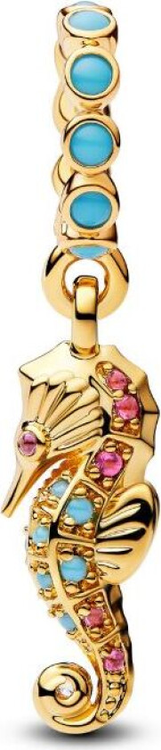 Bilde av Moments, Charm i forgylt 925 sølv med sjøhest