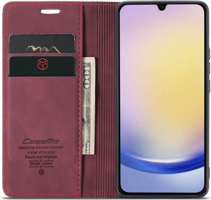 CaseMe mobildeksel 013 Samsung Galaxy A25 5G - Burgunder