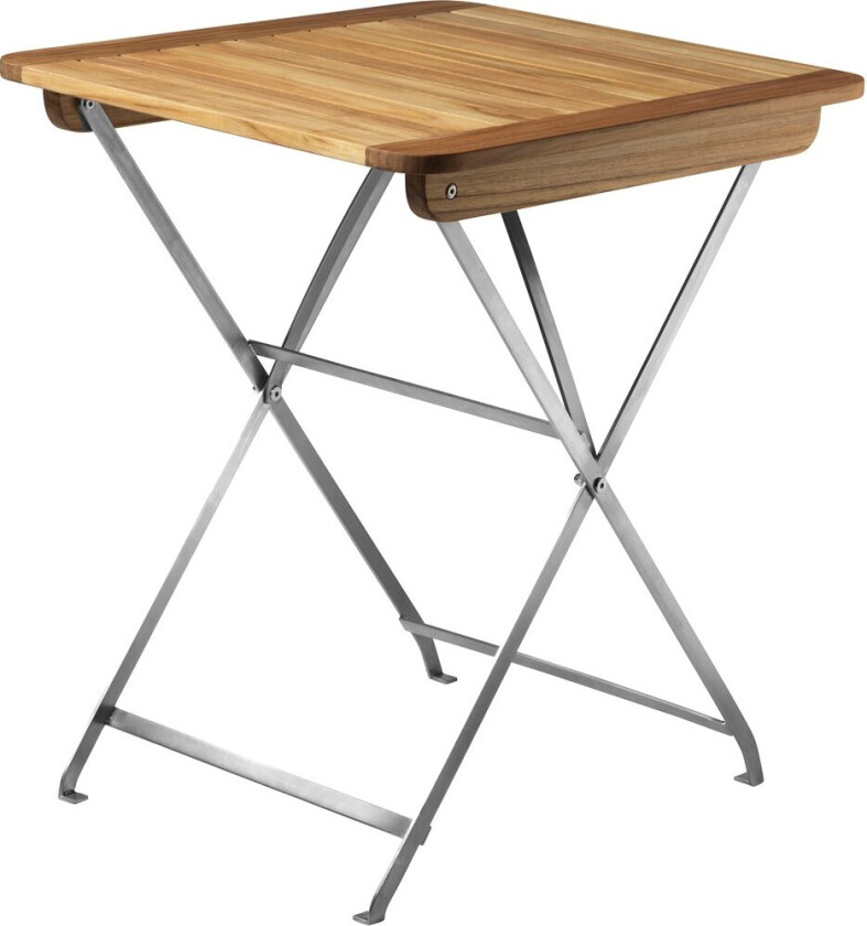 M26 Lilleø balkongbord Teak-rustfritt stål