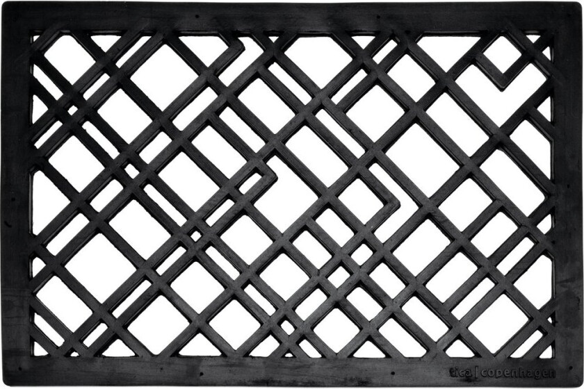Lines dørmatte gummi 40x60 cm