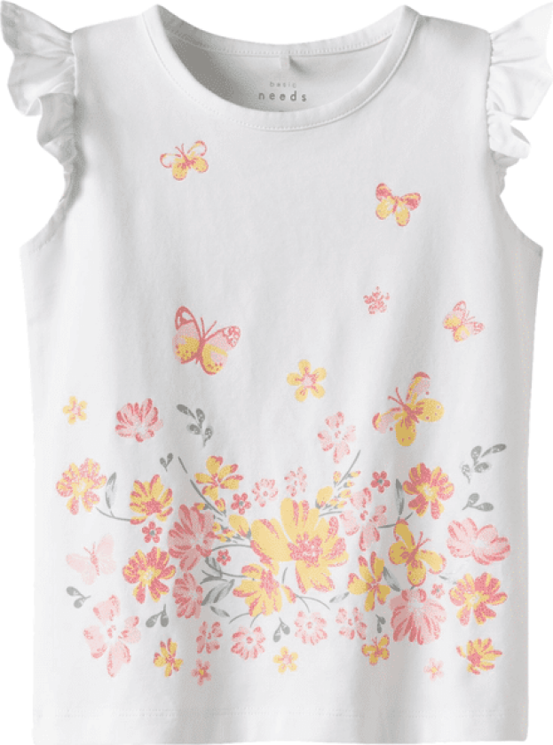 Name It Nmfvayana t-skjorte til småbarn, Bright White