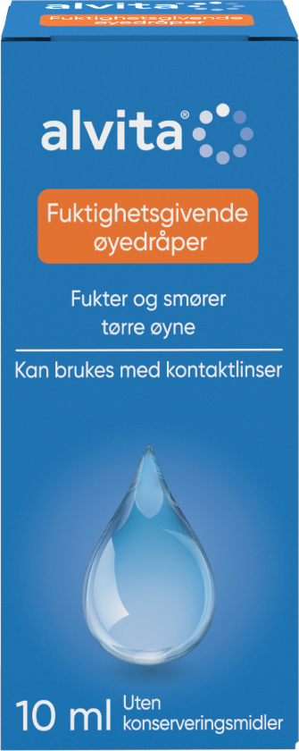 Fuktighetsgivende Øyedråper, 10 ml