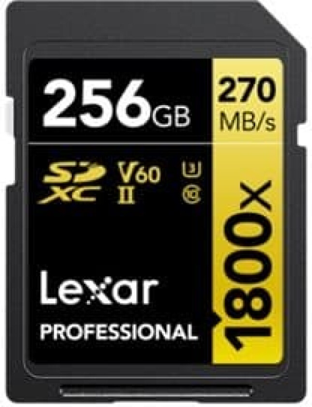 Lexar SDXC 256 GB Professional 1800x UHS-II U3 (180/270 MB/s)
