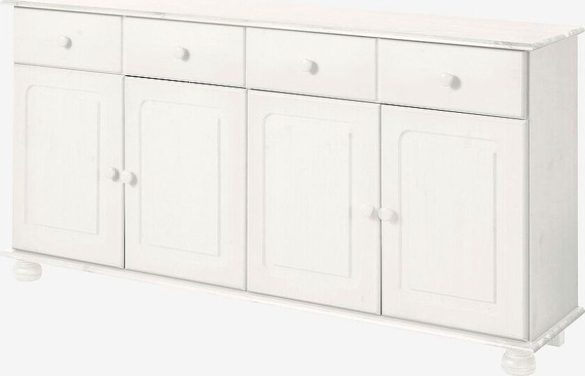 Skjenk med 4 dører Mette, Hvit