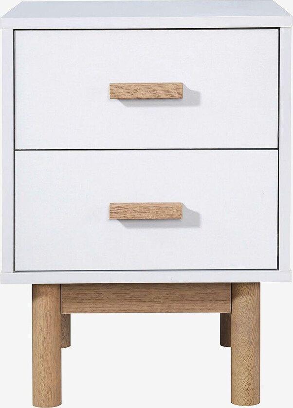 2 skuffer Melanie, Hvit