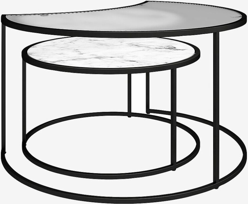 Salongbord Settbord Salongbord Moon Phases, Hvit