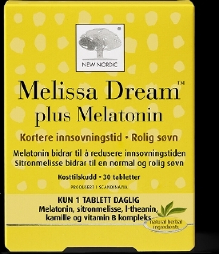 Melissa Dream plus Melatonin 30 tabletter