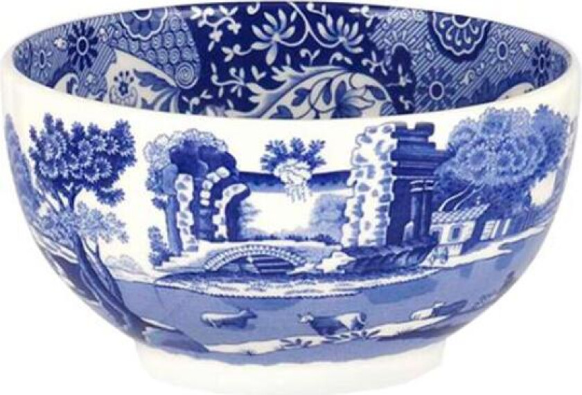 Blue Italian dipskål 11 cm blå/hvit