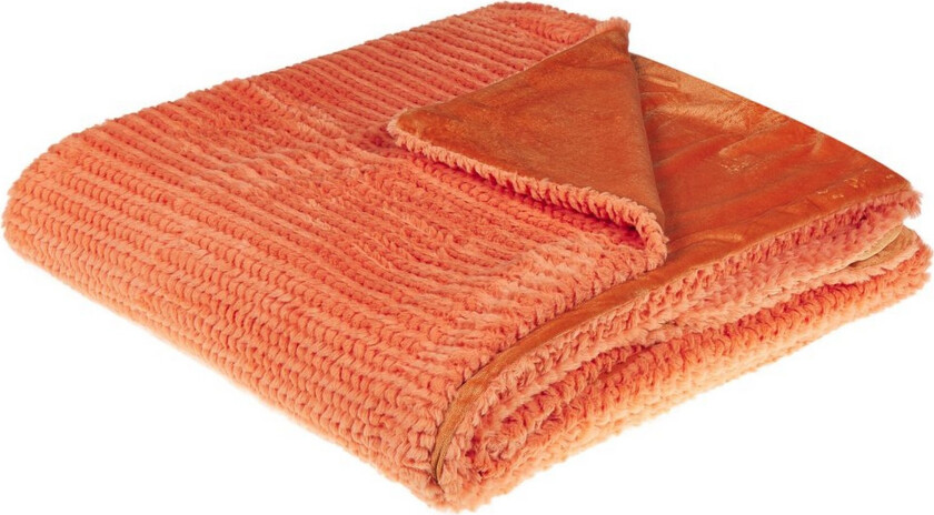 Pledd Bjas Oransje, 200x220 cm - Oransje, 200x220 cm