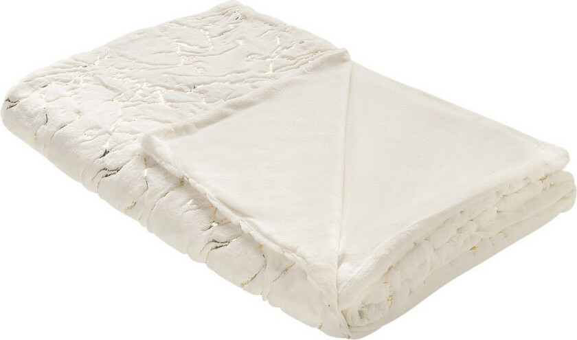 Pledd Godavari Beige/gull, 150x200 cm - Beige/gull, 150x200 cm