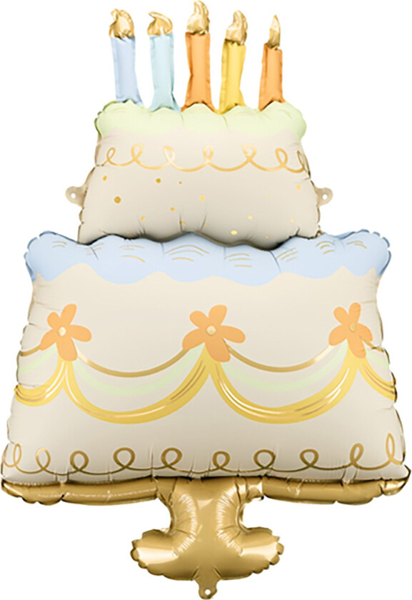 Folieballong Bursdagskake