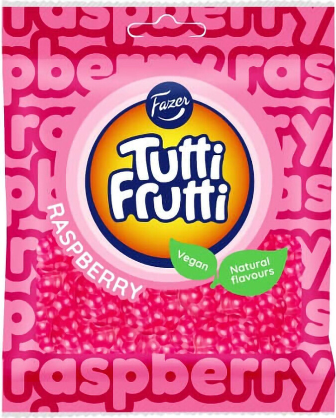 Tutti Frutti Bringebær - 90 gram