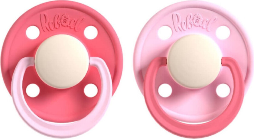 Smokk 2-pakning Størrelse 2 Hot Pearly Flamingo / Rising Pearly Lobster