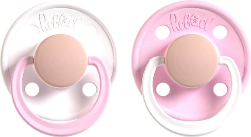 Smokk 2-pakning Størrelse 2 Snowy Soft Flamingo / Rising Soft Fox