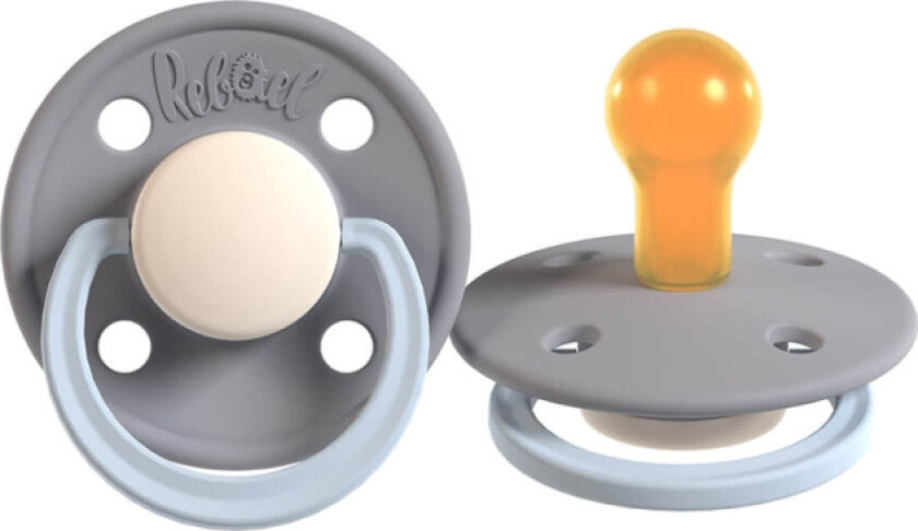 Smokk Enkel Størrelse 2 Stormy Pearly Elephant